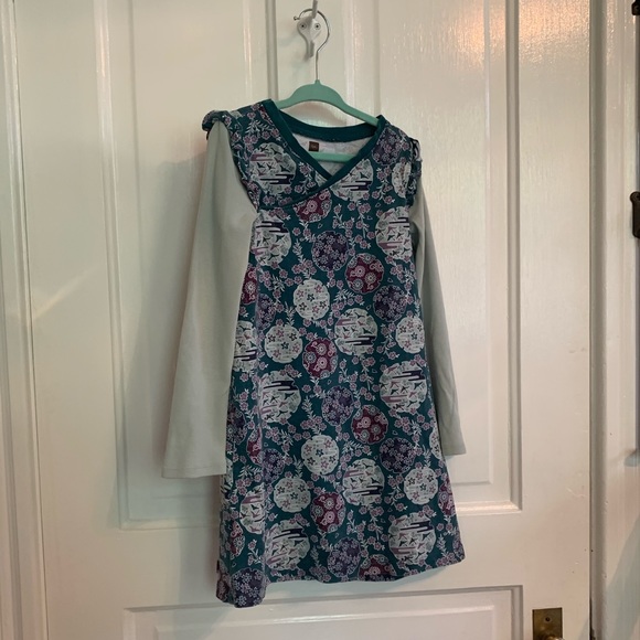 Tea Collection Dresses Tea Collection Long Sleeve Wrap Dress With